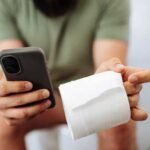 mobile in toilet